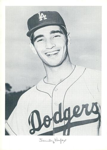 1961 Danny Goodman Los Angeles Dodgers Set A #NNO Sandy Koufax Front