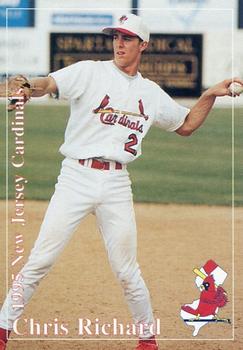 1995 Multi-Ad New Jersey Cardinals #NNO Chris Richard Front