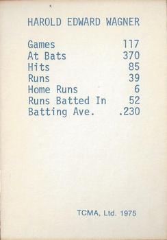 1975 TCMA 1946 Boston Red Sox (Red Names) #NNO Hal Wagner Back
