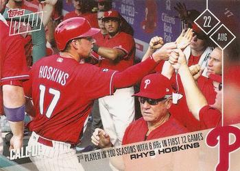 2017 Topps Now #508 Rhys Hoskins Front