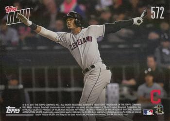 2017 Topps Now #572 Cleveland Indians Back