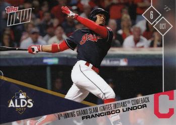 2017 Topps Now #709 Francisco Lindor Front