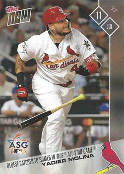 2017 Topps Now #348 Yadier Molina Front