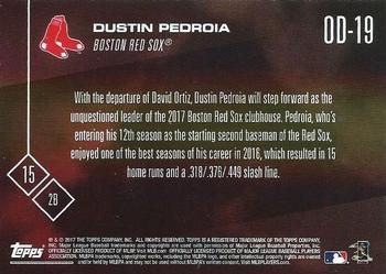 2017 Topps Now Road to Opening Day Boston Red Sox #OD-19 Dustin Pedroia Back