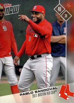 2017 Topps Now Road to Opening Day Boston Red Sox #OD-21 Pablo Sandoval Front