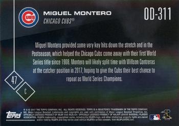 2017 Topps Now Road to Opening Day Chicago Cubs #OD-311 Miguel Montero Back