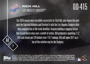 2017 Topps Now Road to Opening Day Los Angeles Dodgers #OD-415 Rich Hill Back