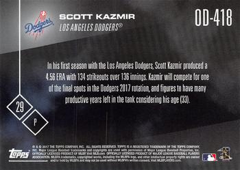 2017 Topps Now Road to Opening Day Los Angeles Dodgers #OD-418 Scott Kazmir Back