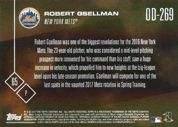 2017 Topps Now Road to Opening Day New York Mets #OD-269 Robert Gsellman Back