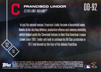 2017 Topps Now Road to Opening Day Cleveland Indians #OD-92 Francisco Lindor Back