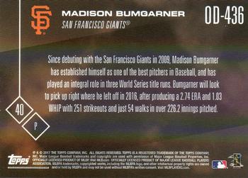 2017 Topps Now Road to Opening Day San Francisco Giants #OD-436 Madison Bumgarner Back