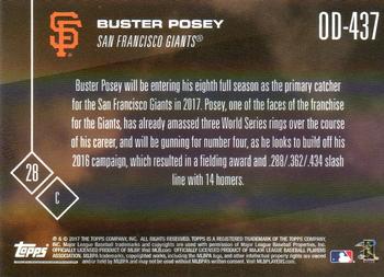 2017 Topps Now Road to Opening Day San Francisco Giants #OD-437 Buster Posey Back