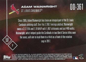 2017 Topps Now Road to Opening Day St. Louis Cardinals #OD-361 Adam Wainwright Back
