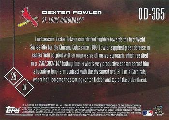 2017 Topps Now Road to Opening Day St. Louis Cardinals #OD-365 Dexter Fowler Back