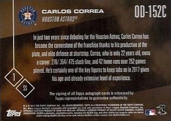 2017 Topps Now Road to Opening Day Houston Astros #OD-152C Carlos Correa Back