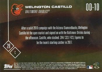 2017 Topps Now Road to Opening Day Baltimore Orioles #OD-10 Welington Castillo Back