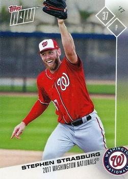 2017 Topps Now Road to Opening Day Washington Nationals #OD-295 Stephen Strasburg Front