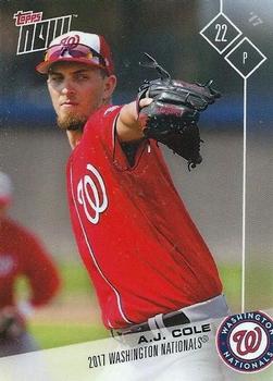2017 Topps Now Road to Opening Day Washington Nationals #OD-299 A.J. Cole Front