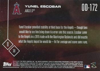 2017 Topps Now Road to Opening Day Los Angeles Angels #OD-172 Yunel Escobar Back