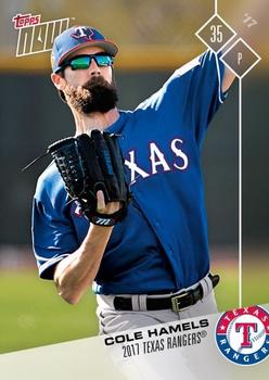 2017 Topps Now Road to Opening Day Texas Rangers #OD-211 Cole Hamels Front