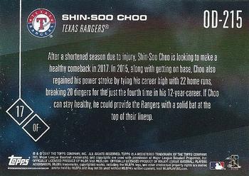 2017 Topps Now Road to Opening Day Texas Rangers #OD-215 Shin-Soo Choo Back