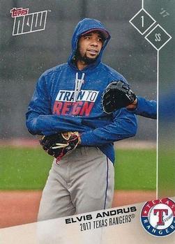 2017 Topps Now Road to Opening Day Texas Rangers #OD-220 Elvis Andrus Front