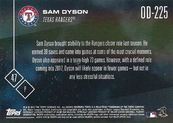 2017 Topps Now Road to Opening Day Texas Rangers #OD-225 Sam Dyson Back