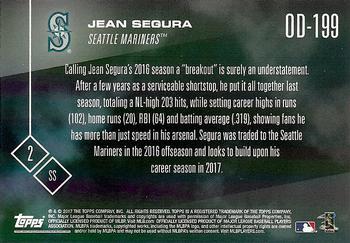 2017 Topps Now Road to Opening Day Seattle Mariners #OD-199 Jean Segura Back