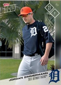 2017 Topps Now Road to Opening Day Detroit Tigers #OD-117 Jordan Zimmermann Front