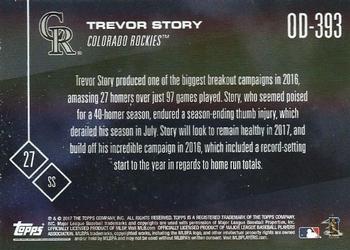 2017 Topps Now Road to Opening Day Colorado Rockies #OD-393 Trevor Story Back