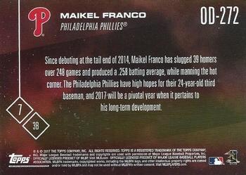 2017 Topps Now Road to Opening Day Philadelphia Phillies #OD-272 Maikel Franco Back