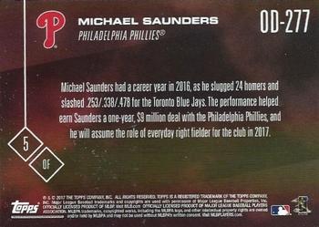 2017 Topps Now Road to Opening Day Philadelphia Phillies #OD-277 Michael Saunders Back