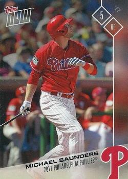 2017 Topps Now Road to Opening Day Philadelphia Phillies #OD-277 Michael Saunders Front