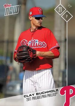 2017 Topps Now Road to Opening Day Philadelphia Phillies #OD-281 Clay Buchholz Front