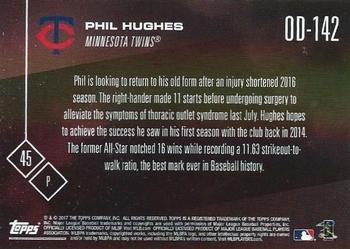 2017 Topps Now Road to Opening Day Minnesota Twins #OD-142 Phil Hughes Back