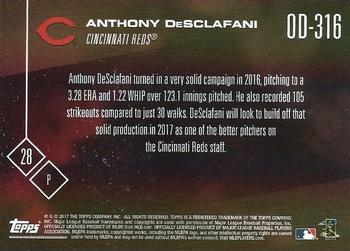 2017 Topps Now Road to Opening Day Cincinnati Reds #OD-316 Anthony Desclafani Back