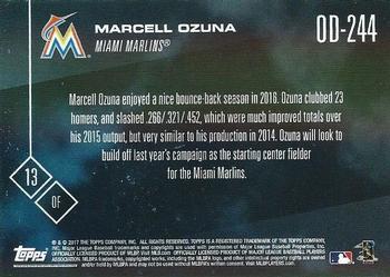 2017 Topps Now Road to Opening Day Miami Marlins #OD-244 Marcell Ozuna Back