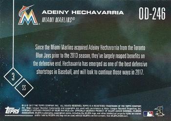 2017 Topps Now Road to Opening Day Miami Marlins #OD-246 Adeiny Hechavarria Back