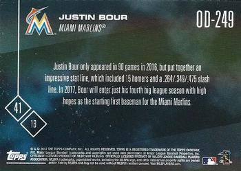 2017 Topps Now Road to Opening Day Miami Marlins #OD-249 Justin Bour Back