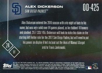 2017 Topps Now Road to Opening Day San Diego Padres #OD-425 Alex Dickerson Back