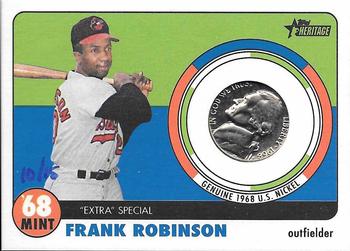 2017 Topps Heritage - 1968 Mint Relics Nickel #68MINT-FR Frank Robinson Front