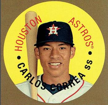 2017 Topps Heritage - 1968 Topps Discs #68TDC-23 Carlos Correa Front