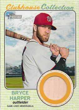 2017 Topps Heritage - Clubhouse Collection Relics #CCR-BHA Bryce Harper Front