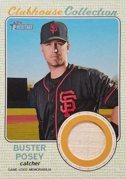 2017 Topps Heritage - Clubhouse Collection Relics #CCR-BPO Buster Posey Front