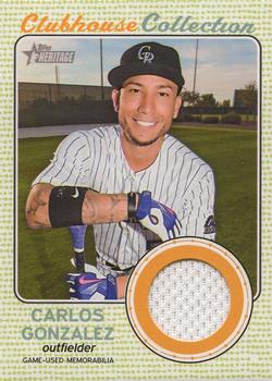 2017 Topps Heritage - Clubhouse Collection Relics #CCR-CG Carlos Gonzalez Front