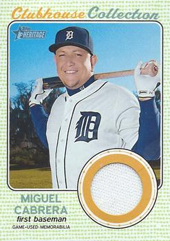 2017 Topps Heritage - Clubhouse Collection Relics #CCR-MC Miguel Cabrera Front