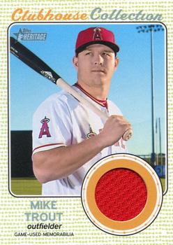 2017 Topps Heritage - Clubhouse Collection Relics #CCR-MTR Mike Trout Front