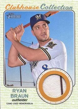 2017 Topps Heritage - Clubhouse Collection Relics #CCR-RB Ryan Braun Front