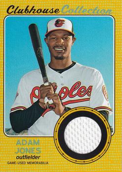 2017 Topps Heritage - Clubhouse Collection Relics Gold #CCR-AJ Adam Jones Front