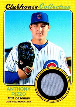 2017 Topps Heritage - Clubhouse Collection Relics Gold #CCR-ARI Anthony Rizzo Front